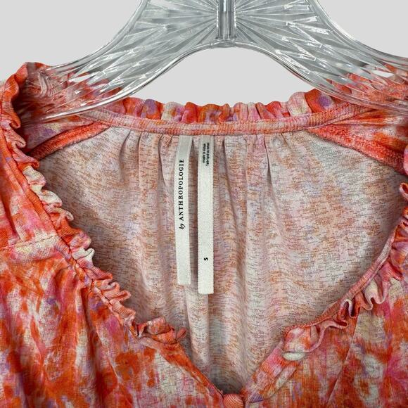 Anthropologie Floral Cropped Top - Picture 3 of 6